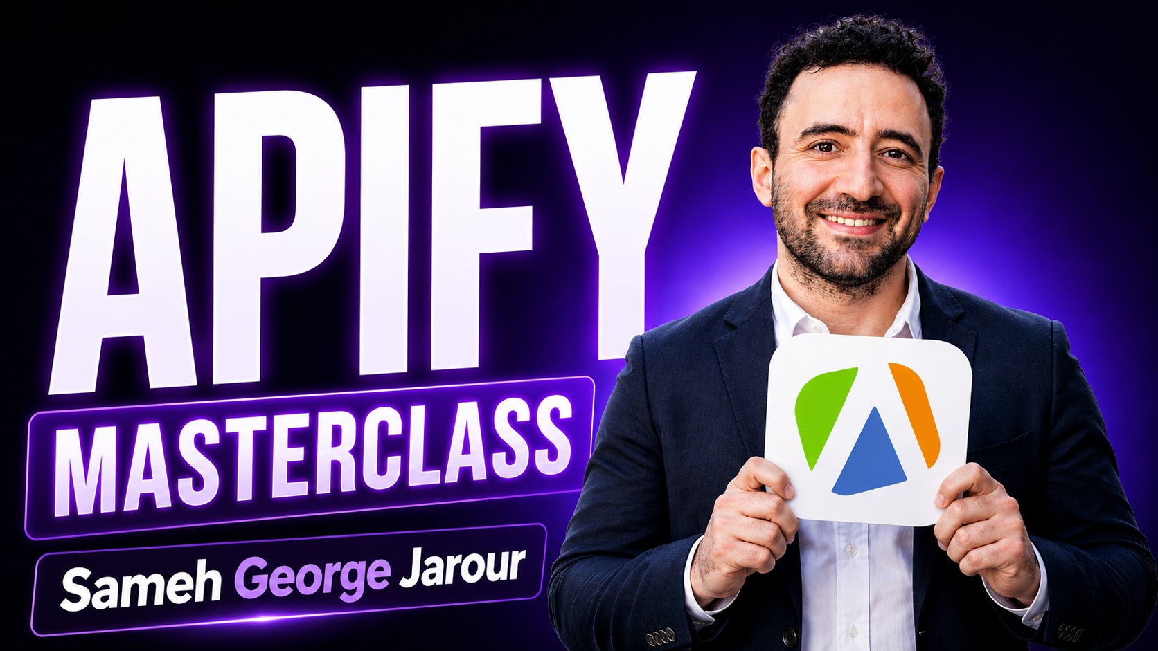 Apify Masterclass with Sameh George Jarour, original announcement artwork